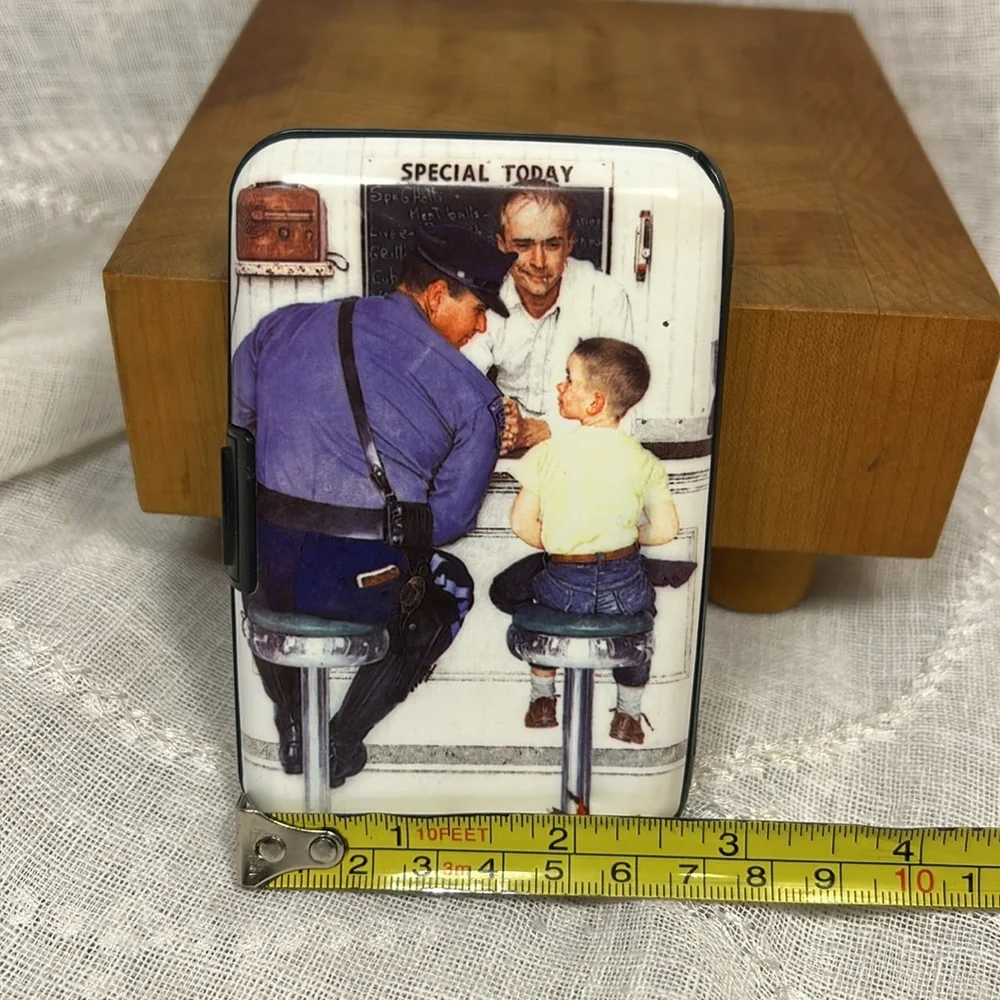 NWOT Normal Rockwell Special Today Policeman Officer card wallet